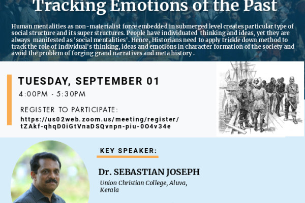 Webinar by Faculty -Psychology of the Epoch: Tracking Emotions of the Past