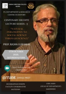 Centenary Erudite Lecture Series-III Prof. Rajan Gurukkal