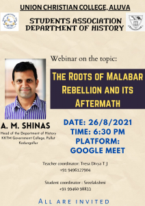 Malabar Rebellion, Webinar