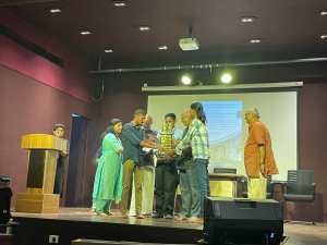 Ms. Anna Dominic and Mr. Anugrah V. K. of the Department of History won First prize in the Inter-Collegiate Quiz Competition held by Old Student’s Association, Union Christian College