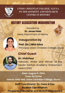 History Association Inauguration 2024-25
